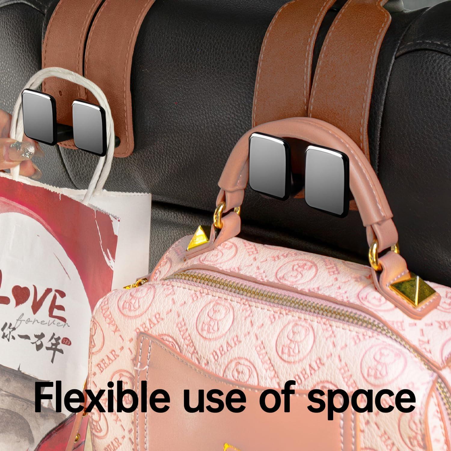 Ganchos para Reposacabezas VisionSync CA027 - 2 Piezas Marrón