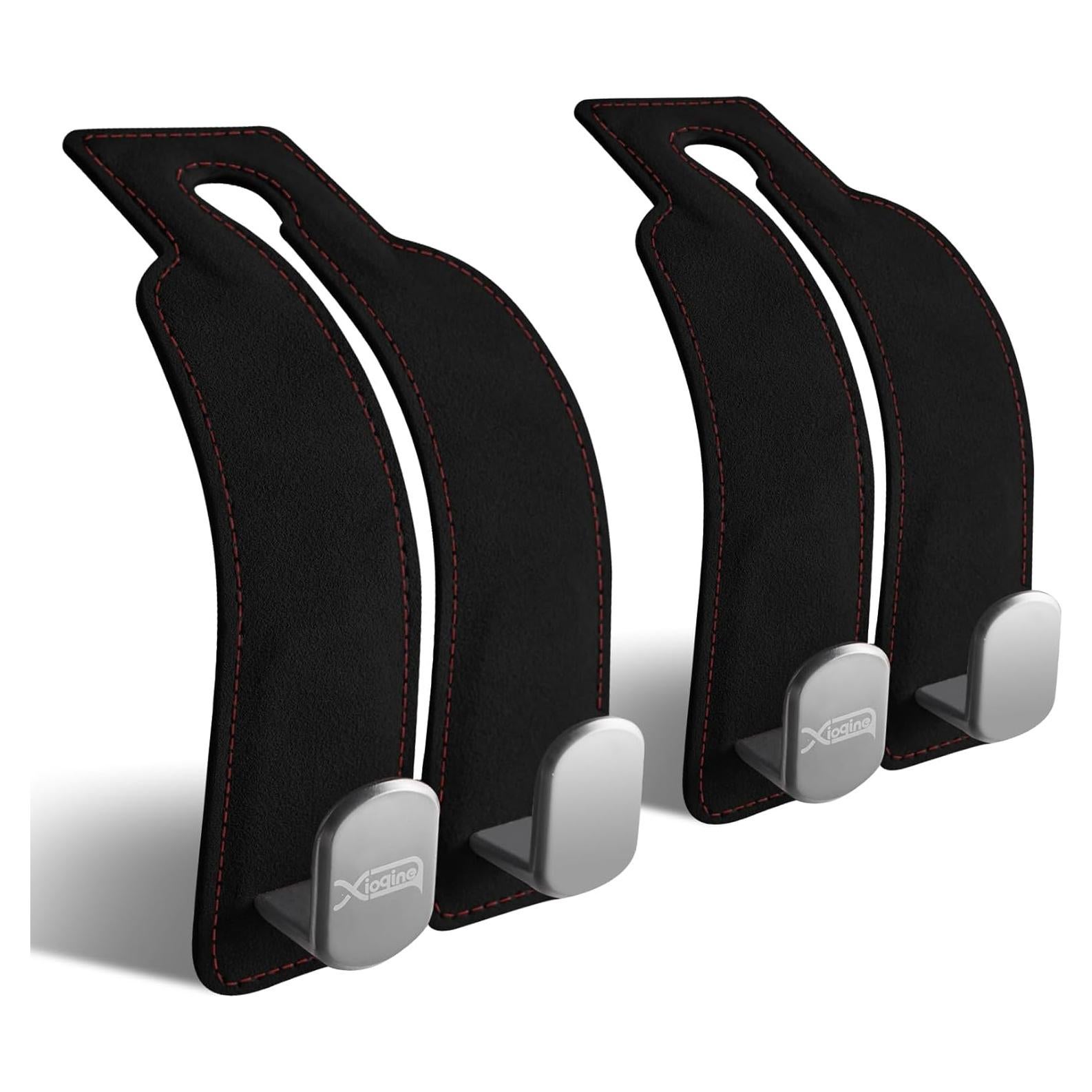 Ganchos para Reposacabezas de Coche XIOQINE - 2 Piezas Negro