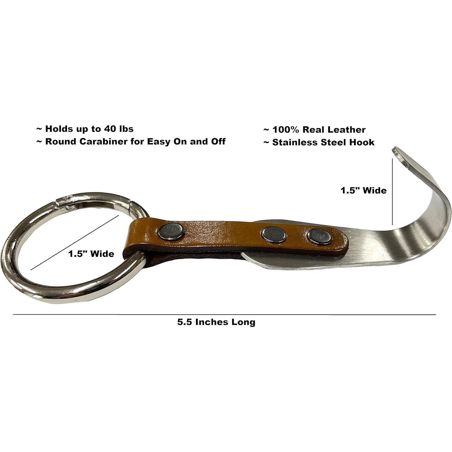 Ganchos para Reposacabezas de Automóvil IQ Labs - 2 Piezas Cuero