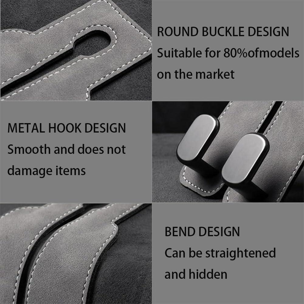 Gancho Doble para Respaldo de Asiento RAFZEG - Marrón