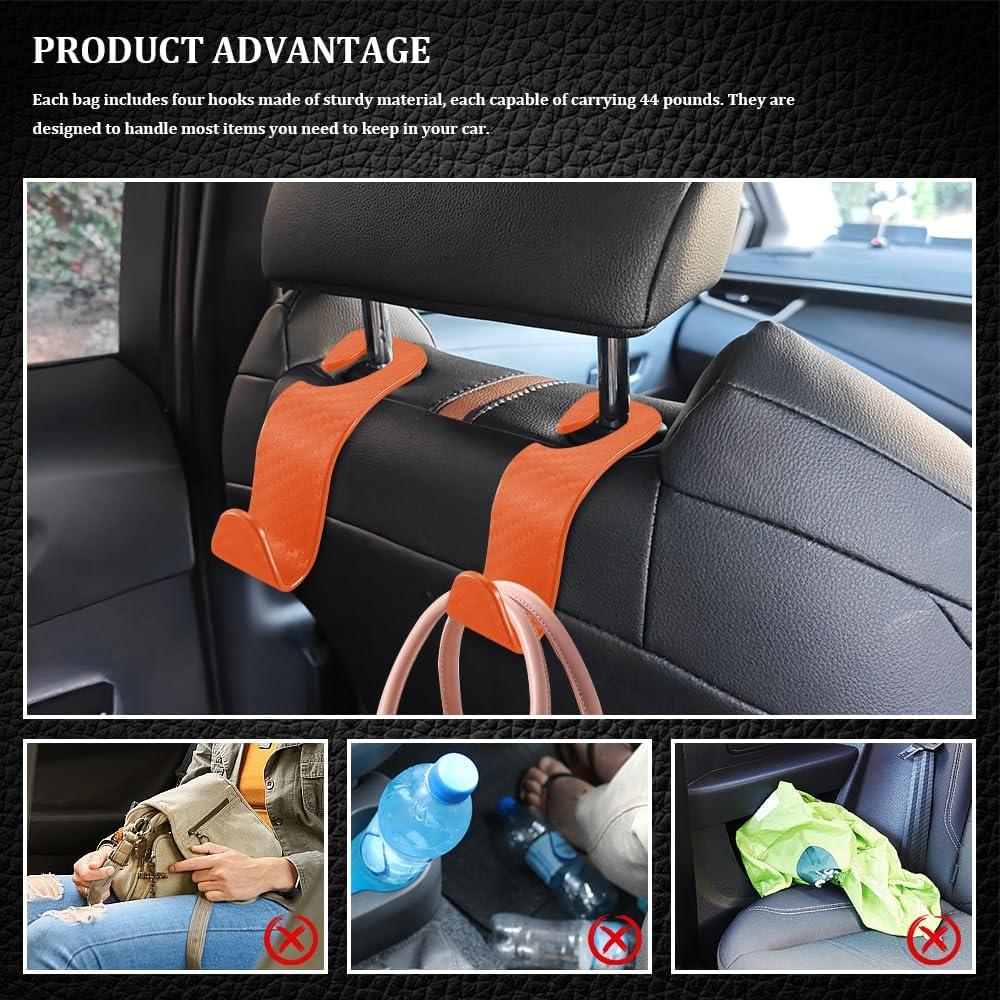 Gancho para Reposacabezas de Coche QZTYTY - Soporta 20.41 kg