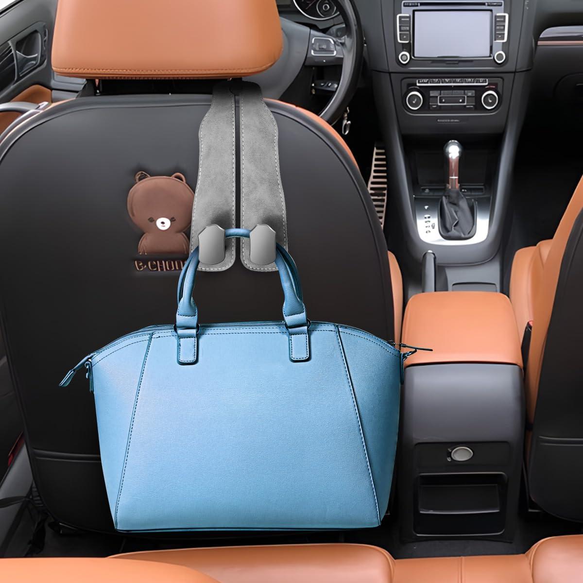 Ganchos Dobles para Respaldo de Asiento de Auto Taefuwr - Gris