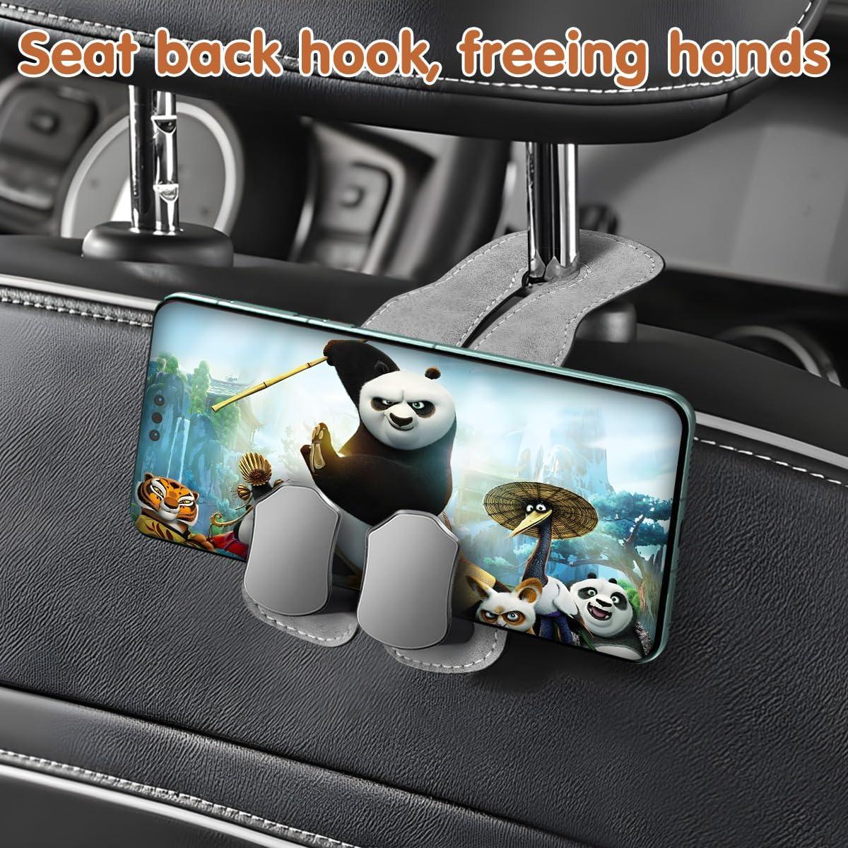 Ganchos Dobles para Respaldo de Asiento de Auto Taefuwr - Gris