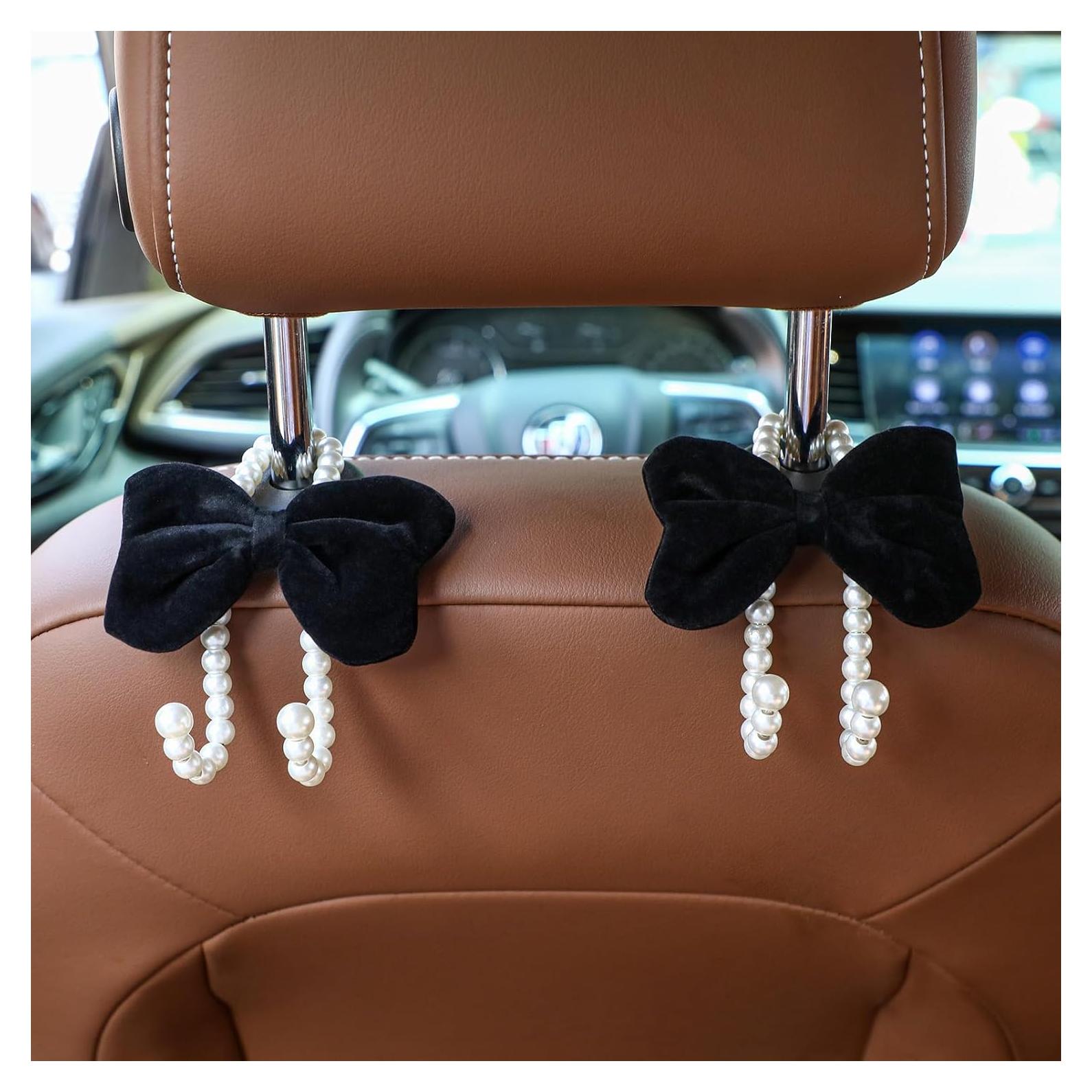 Ganchos para Bolsos de Auto Geelin 2 Pcs Negro Decorativos