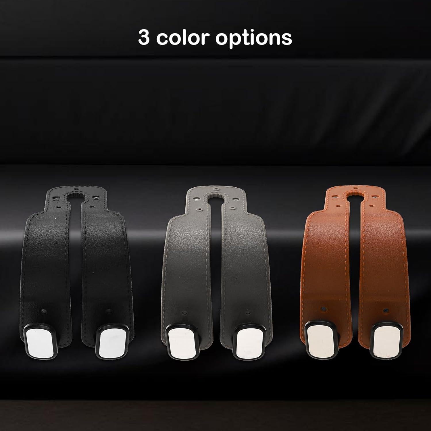 Ganchos para Reposacabezas de Coche ENOCHT 2 Piezas Negro