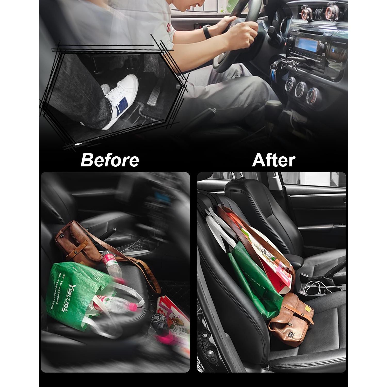 Ganchos para Reposacabezas de Coche GZSH 2 Pcs Cuero Negro