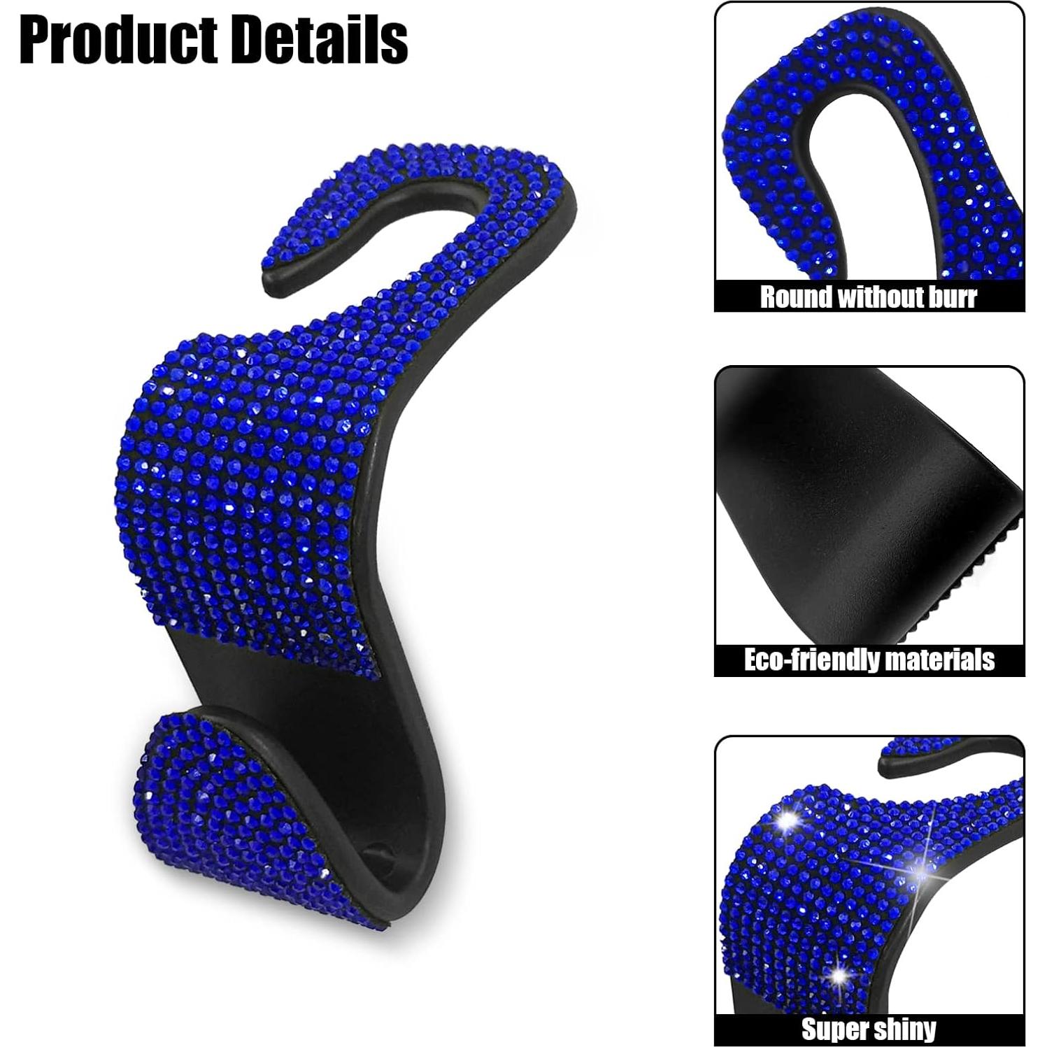 Ganchos para Asiento de Coche OSIFIT - 2 Piezas Azul