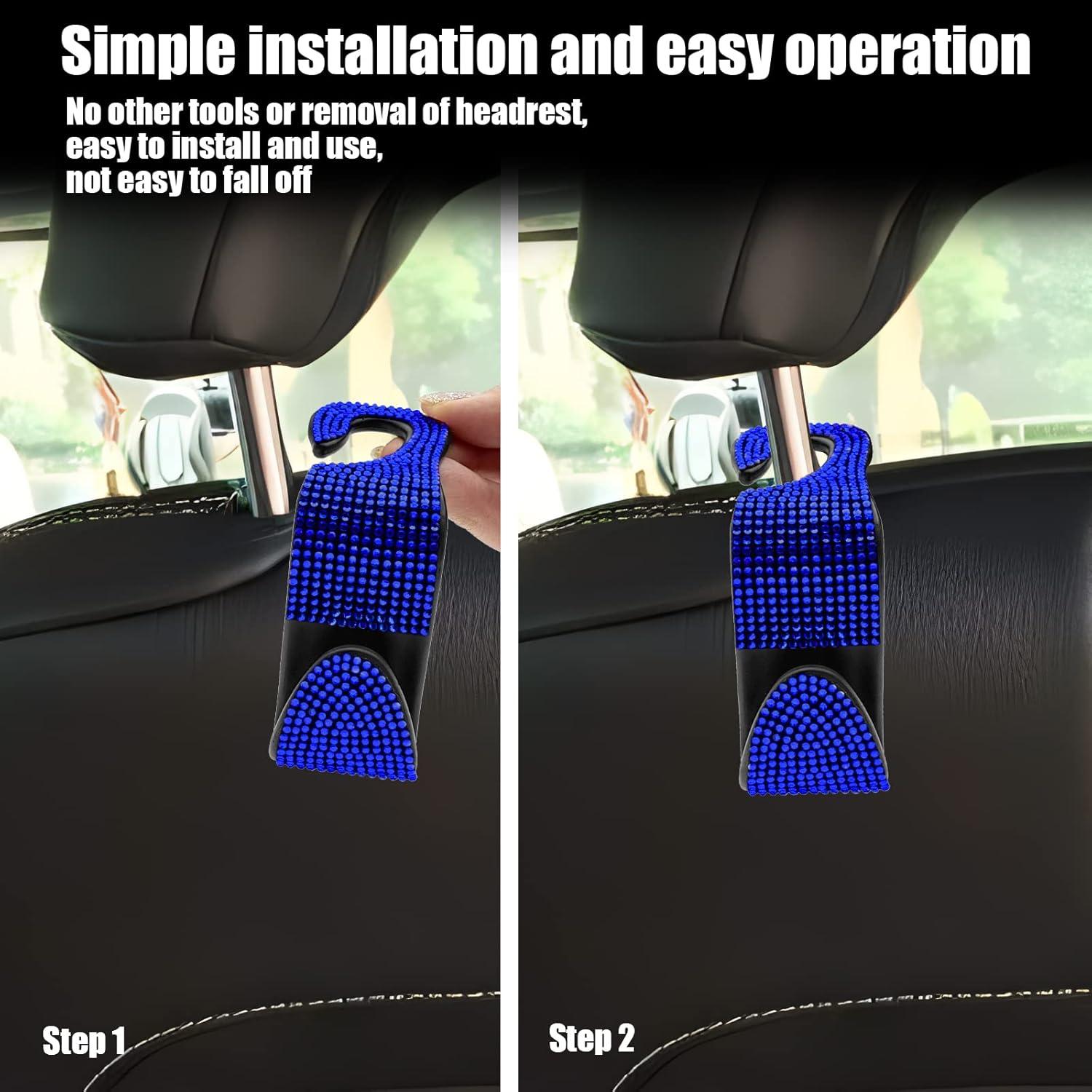 Ganchos para Asiento de Coche OSIFIT - 2 Piezas Azul