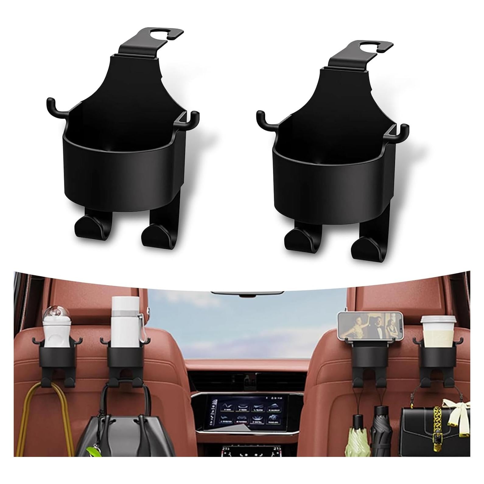 Ganchos para Reposacabezas de Coche Getfay 2 Piezas Multifuncional