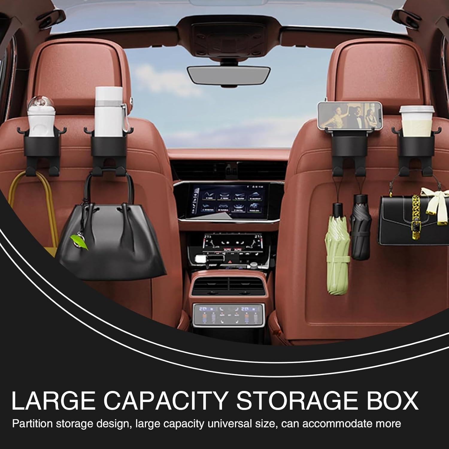 Ganchos para Reposacabezas de Coche Getfay 2 Piezas Multifuncional