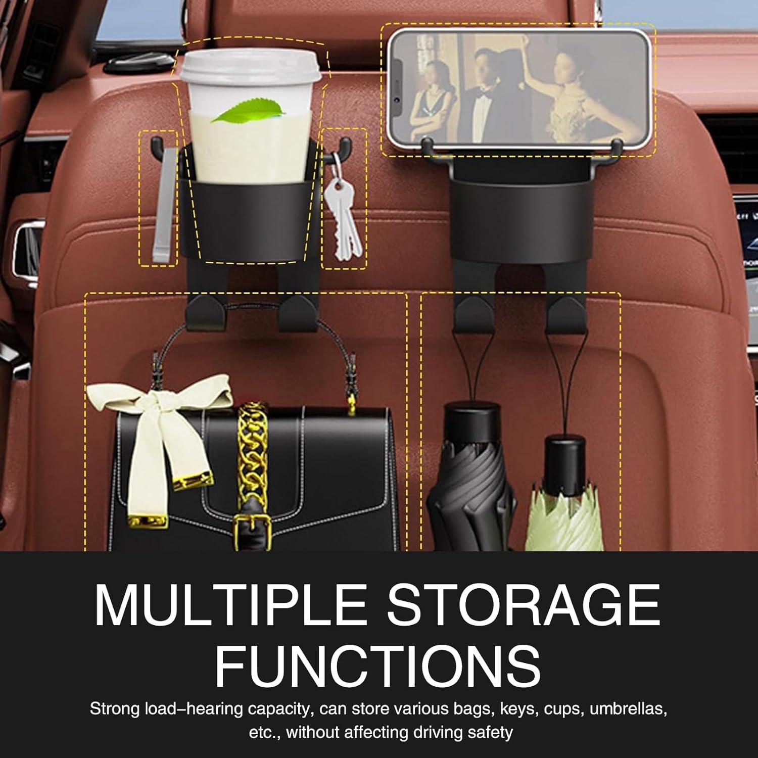 Ganchos para Reposacabezas de Coche Getfay 2 Piezas Multifuncional