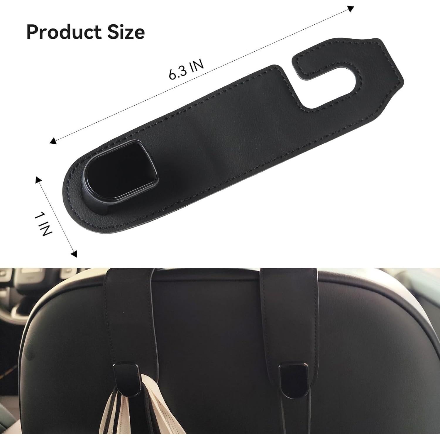 Ganchos de cuero para reposacabezas Gluebar - 2 unidades