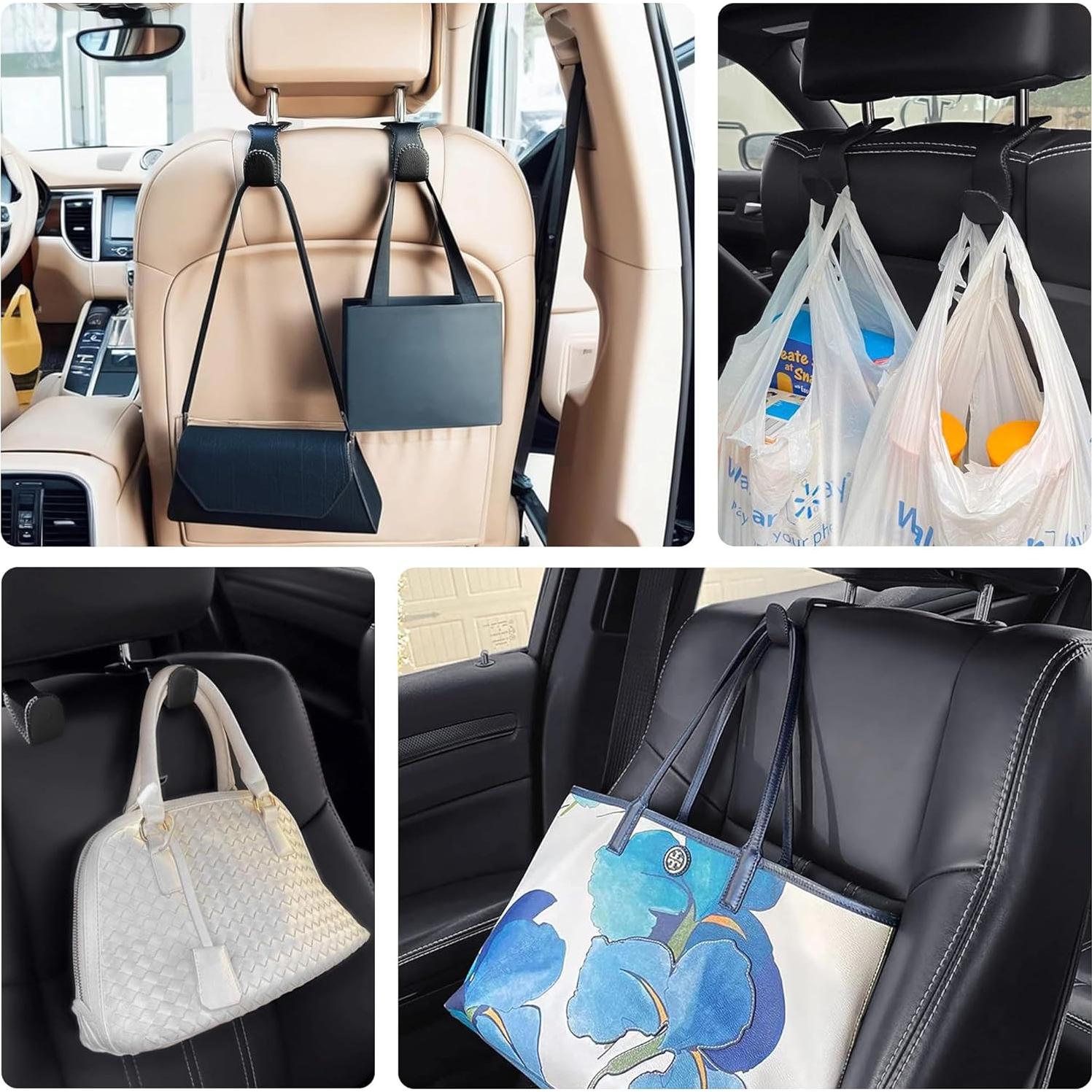 Ganchos para Asiento de Coche Cartaxio - 2 Pcs Negro