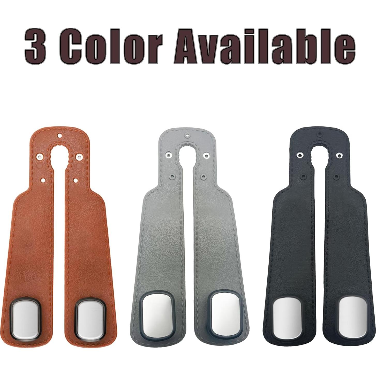 Ganchos para Reposacabezas DEIHAALEN 2 Pcs Marrón de Cuero