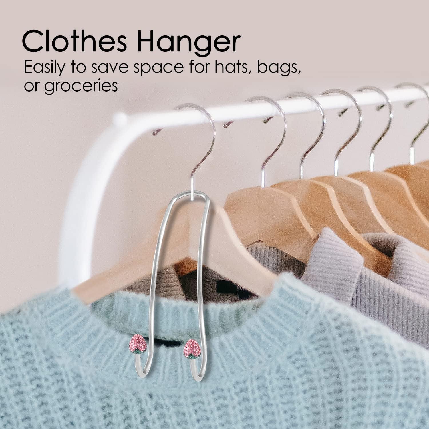 Ganchos de Asiento para Coche Guoord Rosa - 2 Pcs, Soporte 20 kg