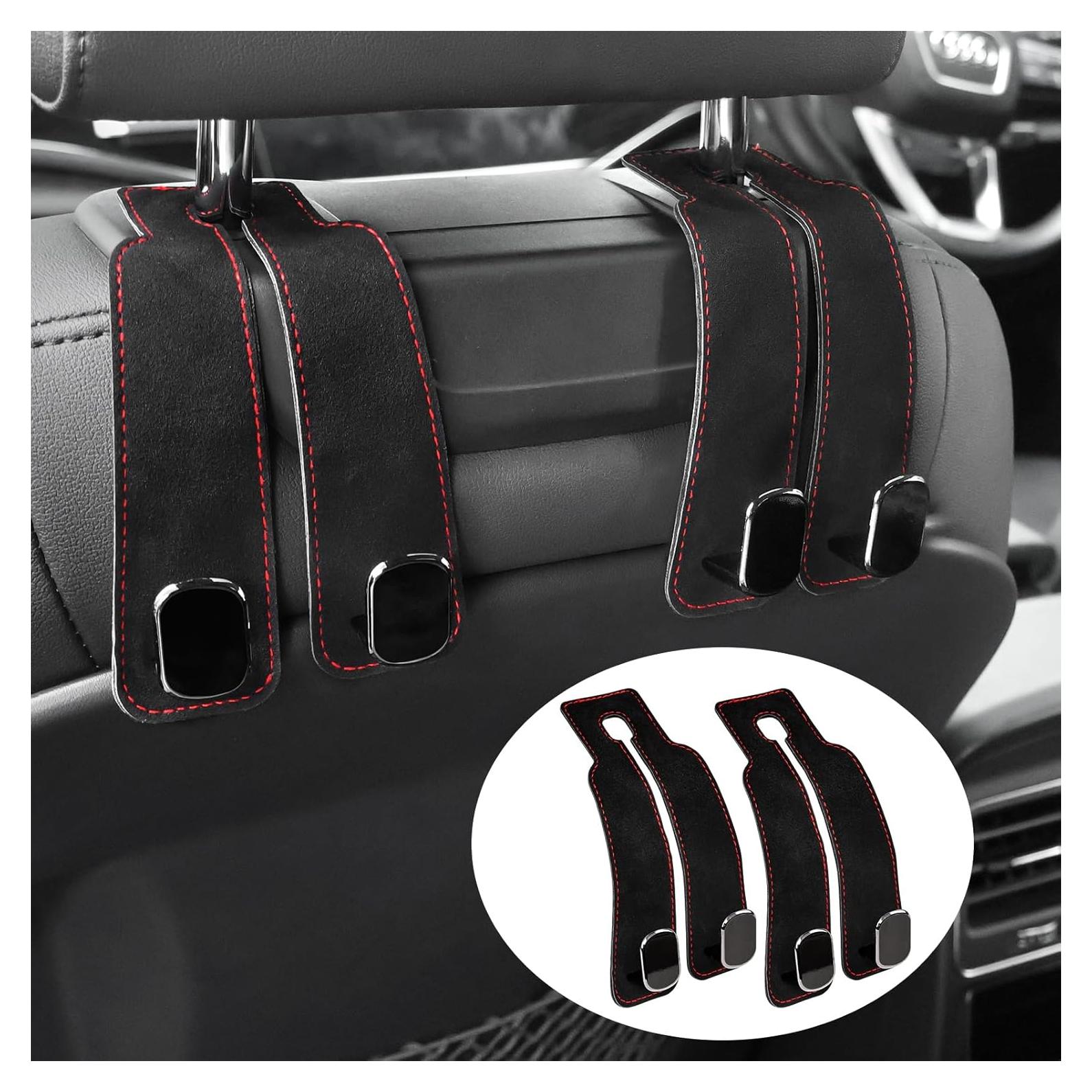 Ganchos para Reposacabezas de Coche TXROMTZ - 2 Paquete Negro