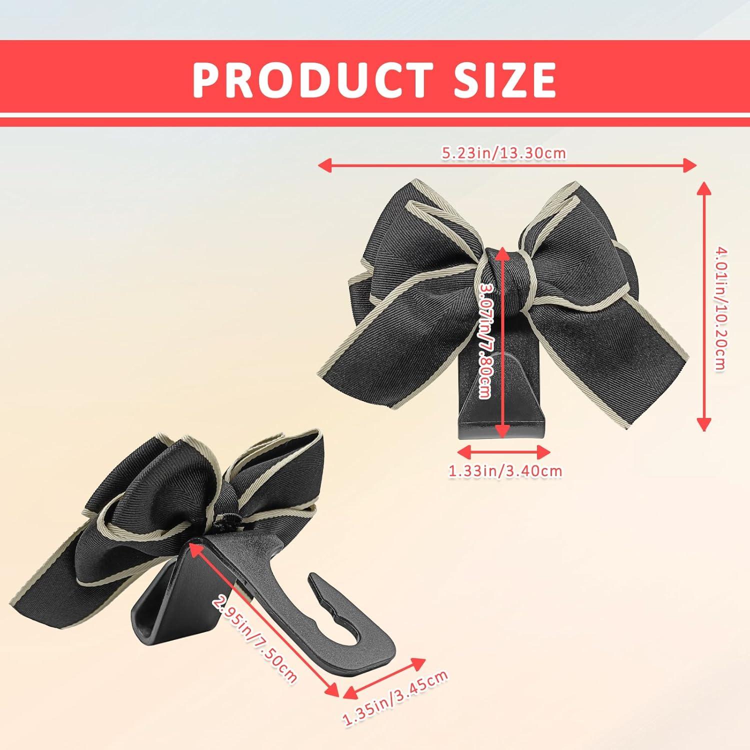 Gancho para Asiento de Coche ZOKYUYS 2PC Negro - Organizador