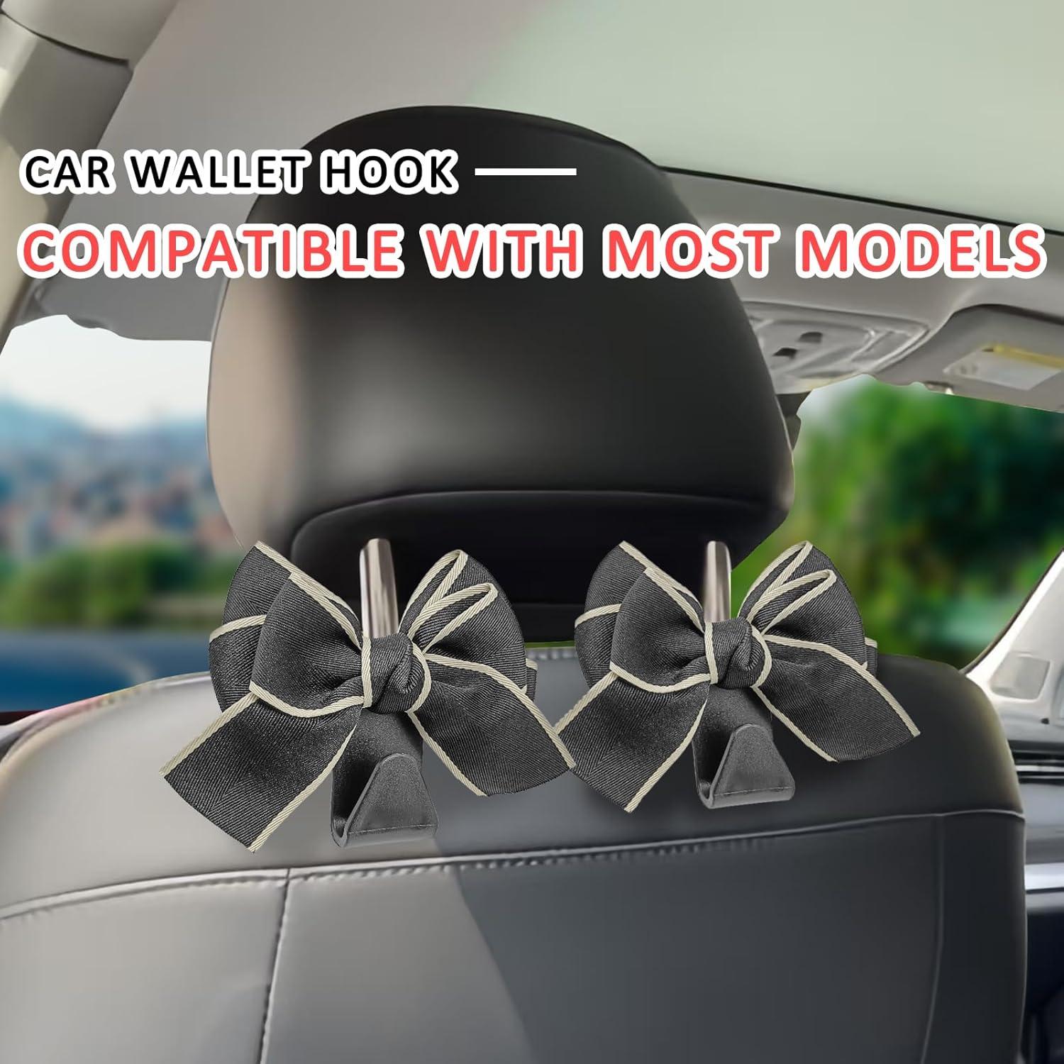 Gancho para Asiento de Coche ZOKYUYS 2PC Negro - Organizador