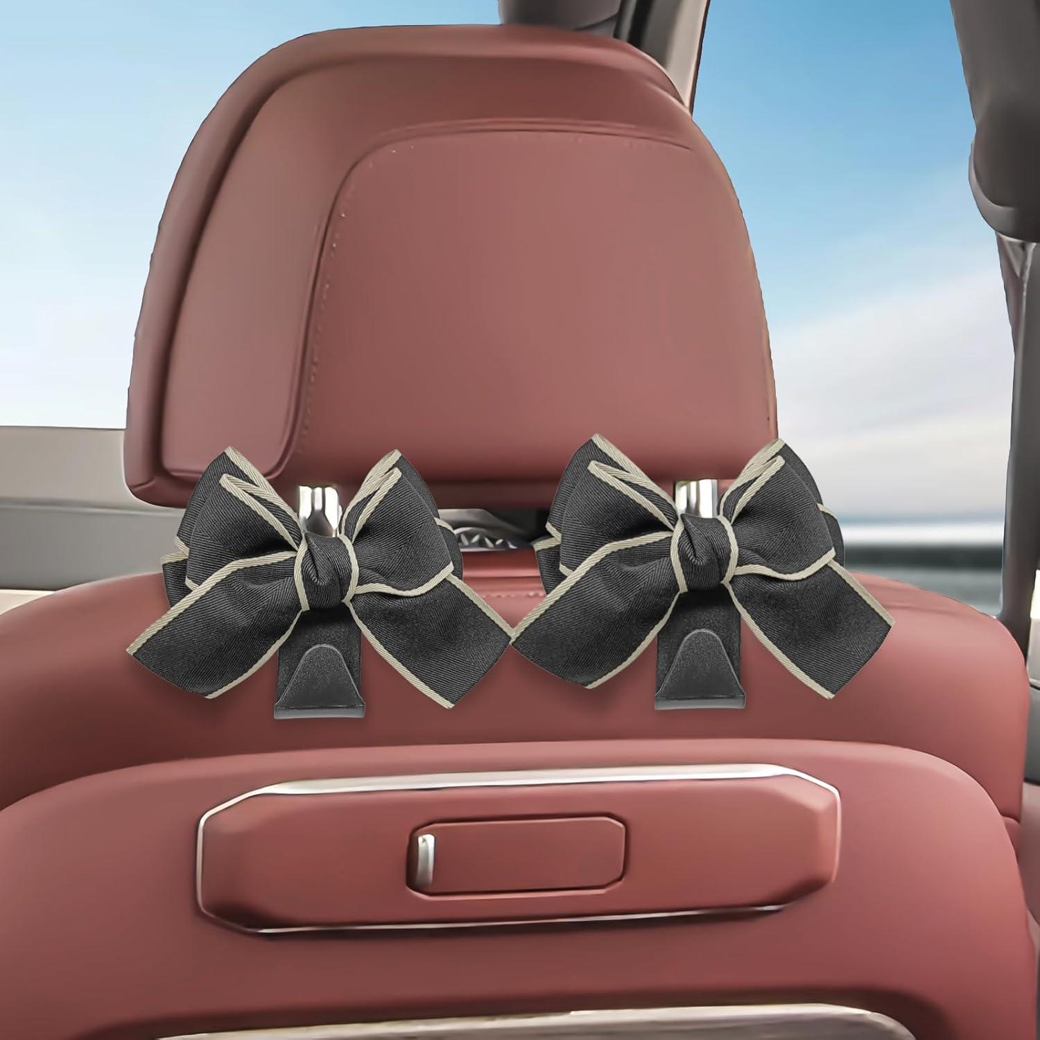 Gancho para Asiento de Coche ZOKYUYS 2PC Negro - Organizador