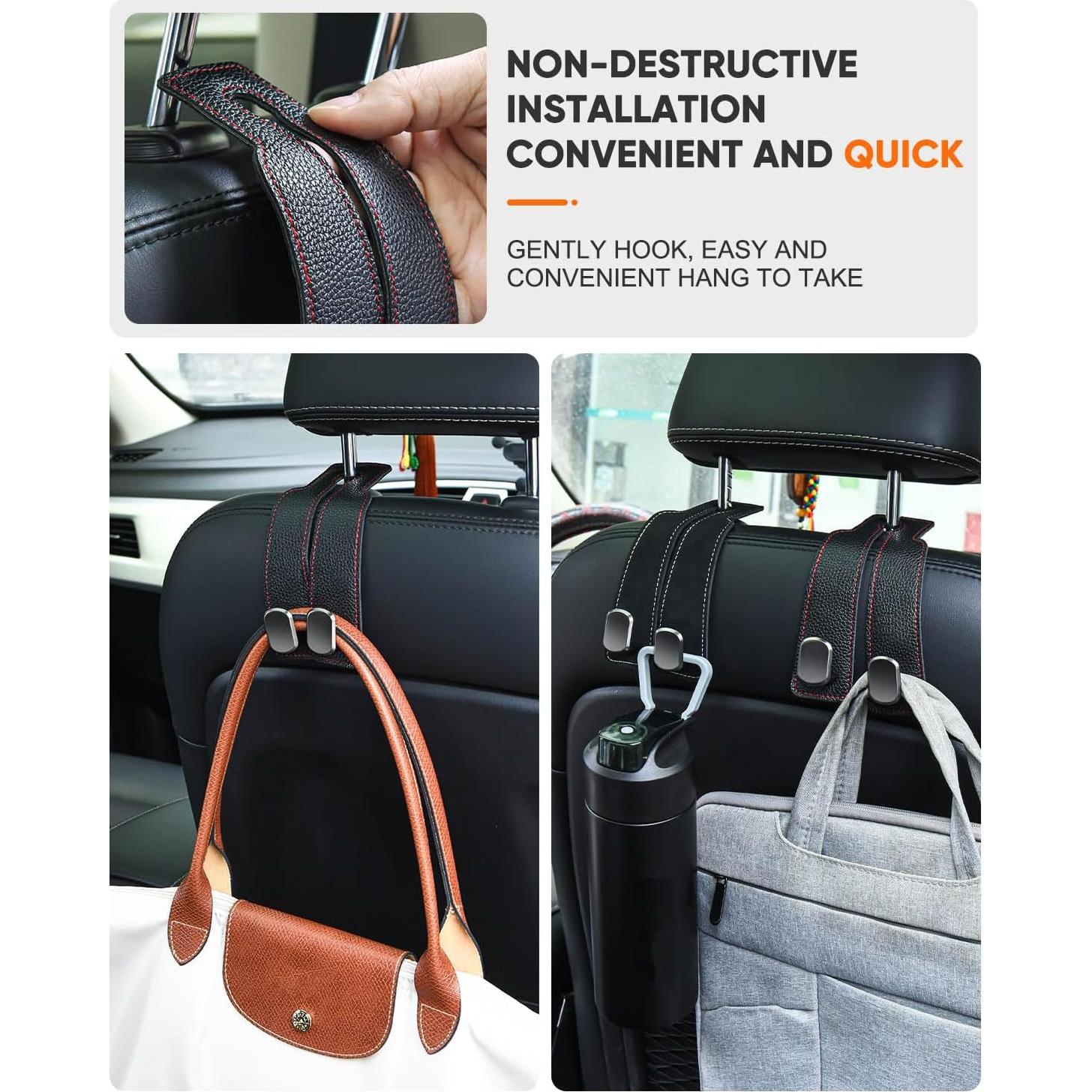 Ganchos para Reposacabezas de Automóvil FCCAIRMS - Paquete de 2