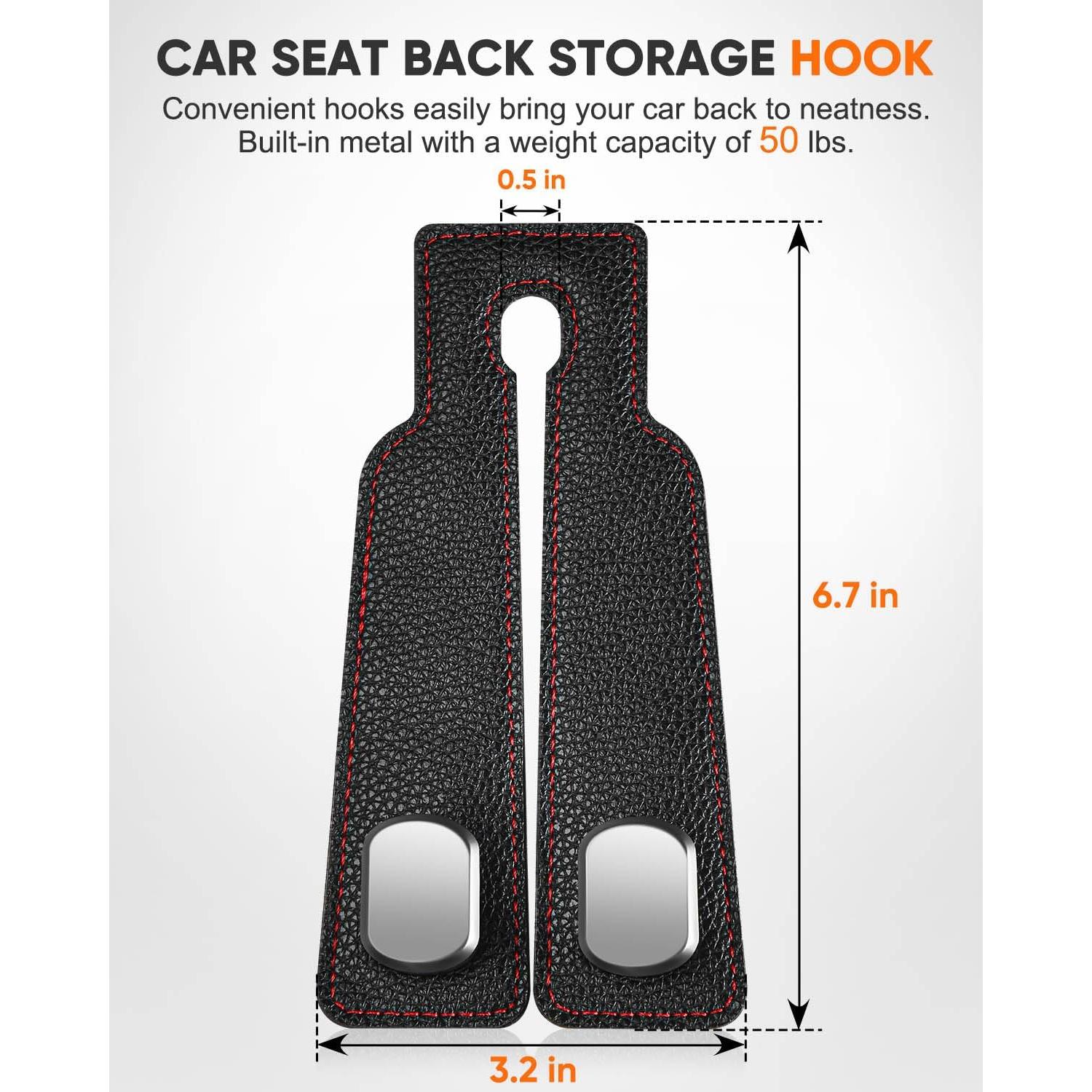 Ganchos para Reposacabezas de Automóvil FCCAIRMS - Paquete de 2