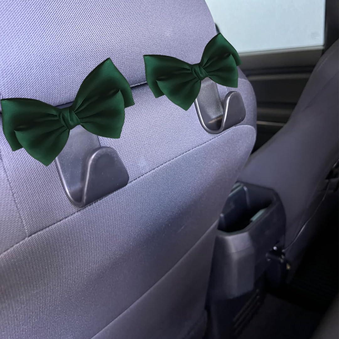 Ganchos para bolso de coche Luchike - Paquete de 2, lazo rojo