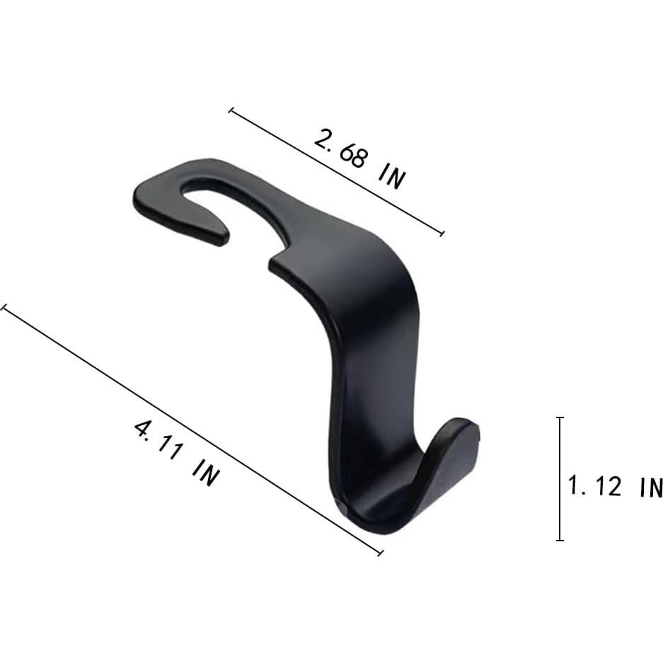 Ganchos para bolso de coche Luchike - Paquete de 2, lazo rojo