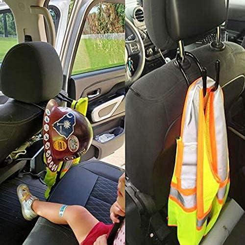 Ganchos Ajustables para Reposacabezas - Soporte de Casco y Bolsos