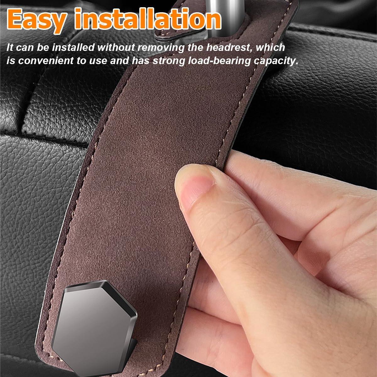 Ganchos para Reposacabezas de Asiento Bittwee 4PCS Gris