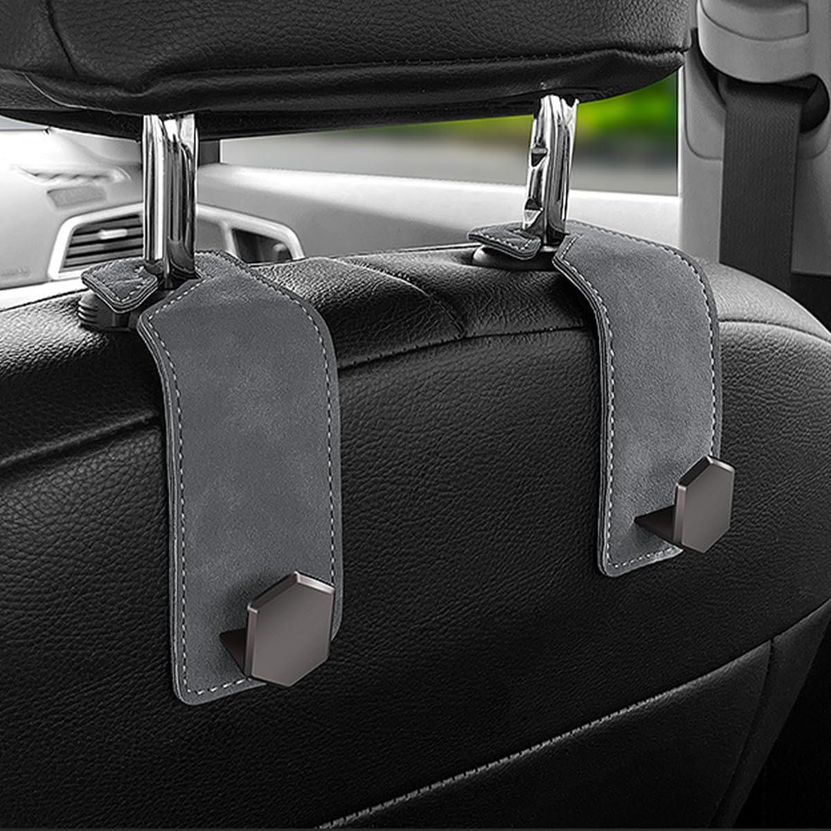 Ganchos para Reposacabezas de Asiento Bittwee 4PCS Gris