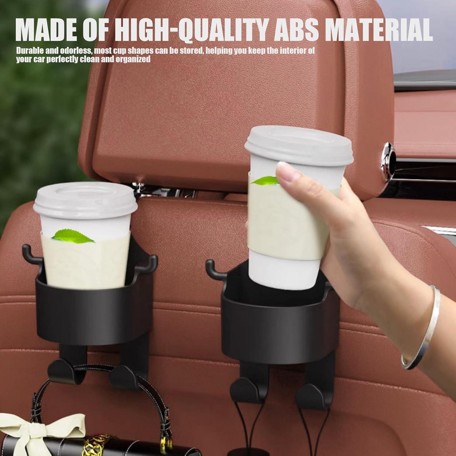 Organizador de reposacabezas Yumfugu 2 PCS - Soporte taza y teléfono