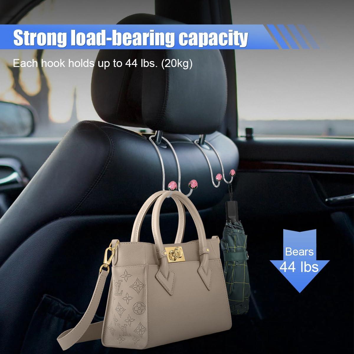 Ganchos de Reposacabezas para Bolso LAINLOY - Rosa - 2 Piezas