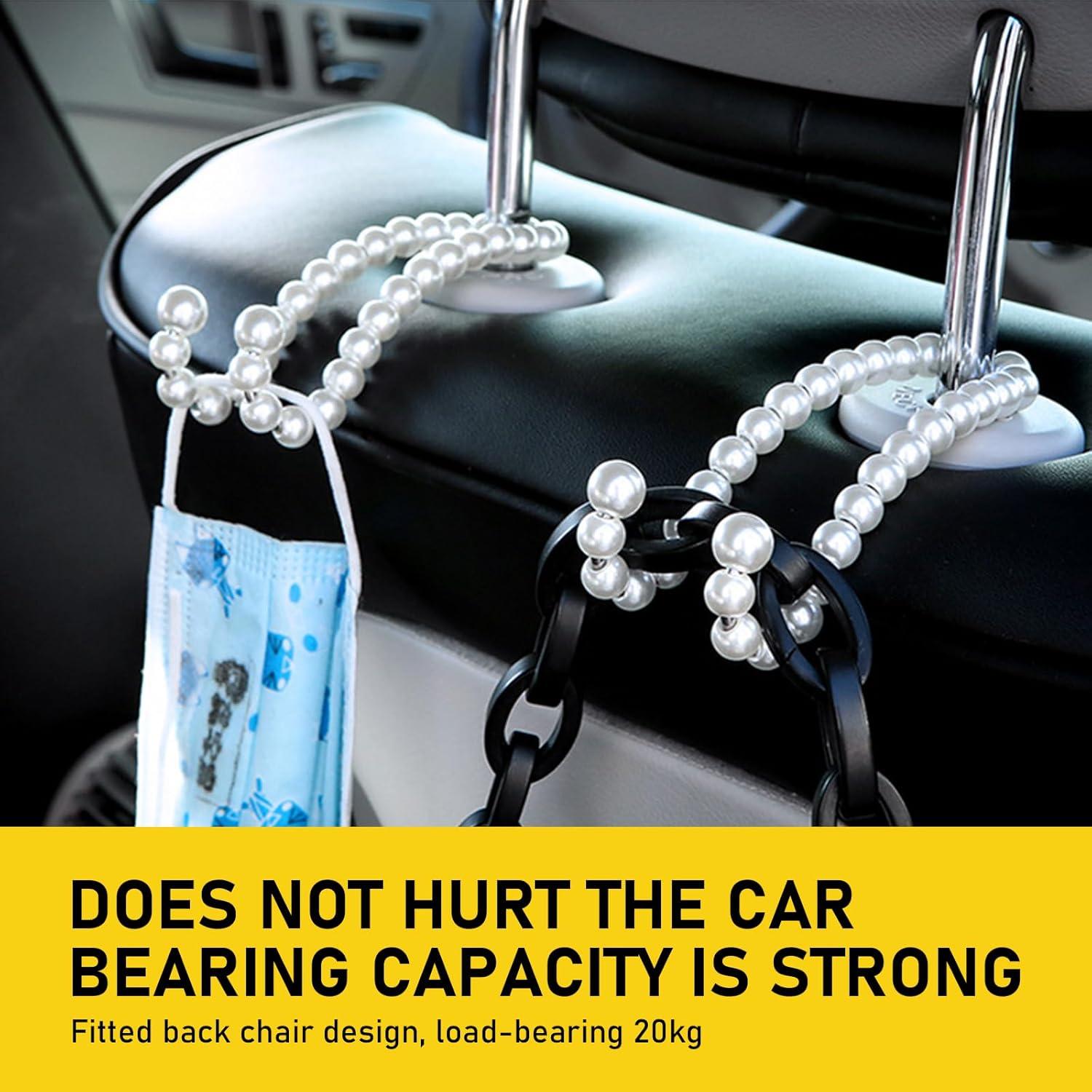 Gancho de Reposacabezas Tesnaao 2 Pcs Acero Inoxidable 12 cm