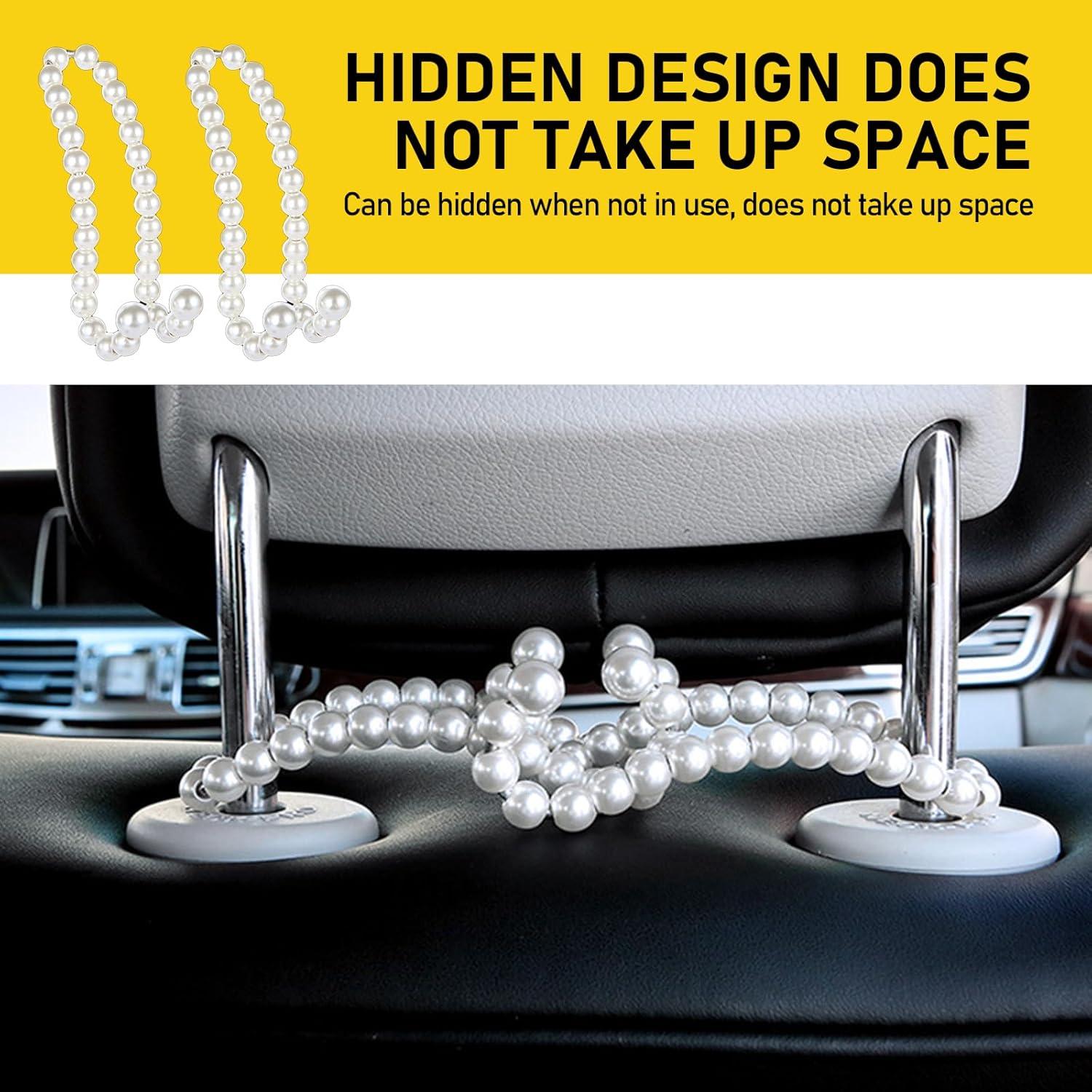 Gancho de Reposacabezas Tesnaao 2 Pcs Acero Inoxidable 12 cm