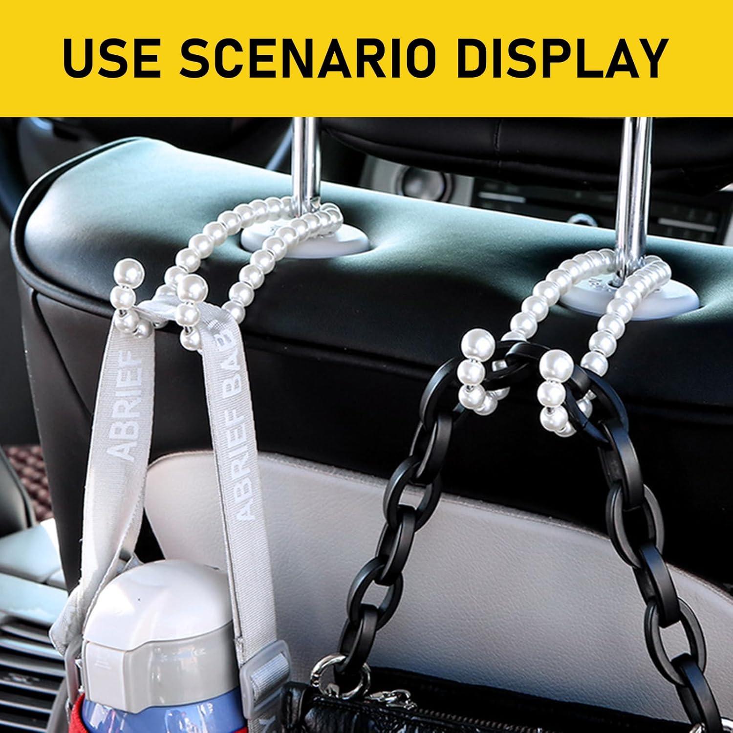 Gancho de Reposacabezas Tesnaao 2 Pcs Acero Inoxidable 12 cm