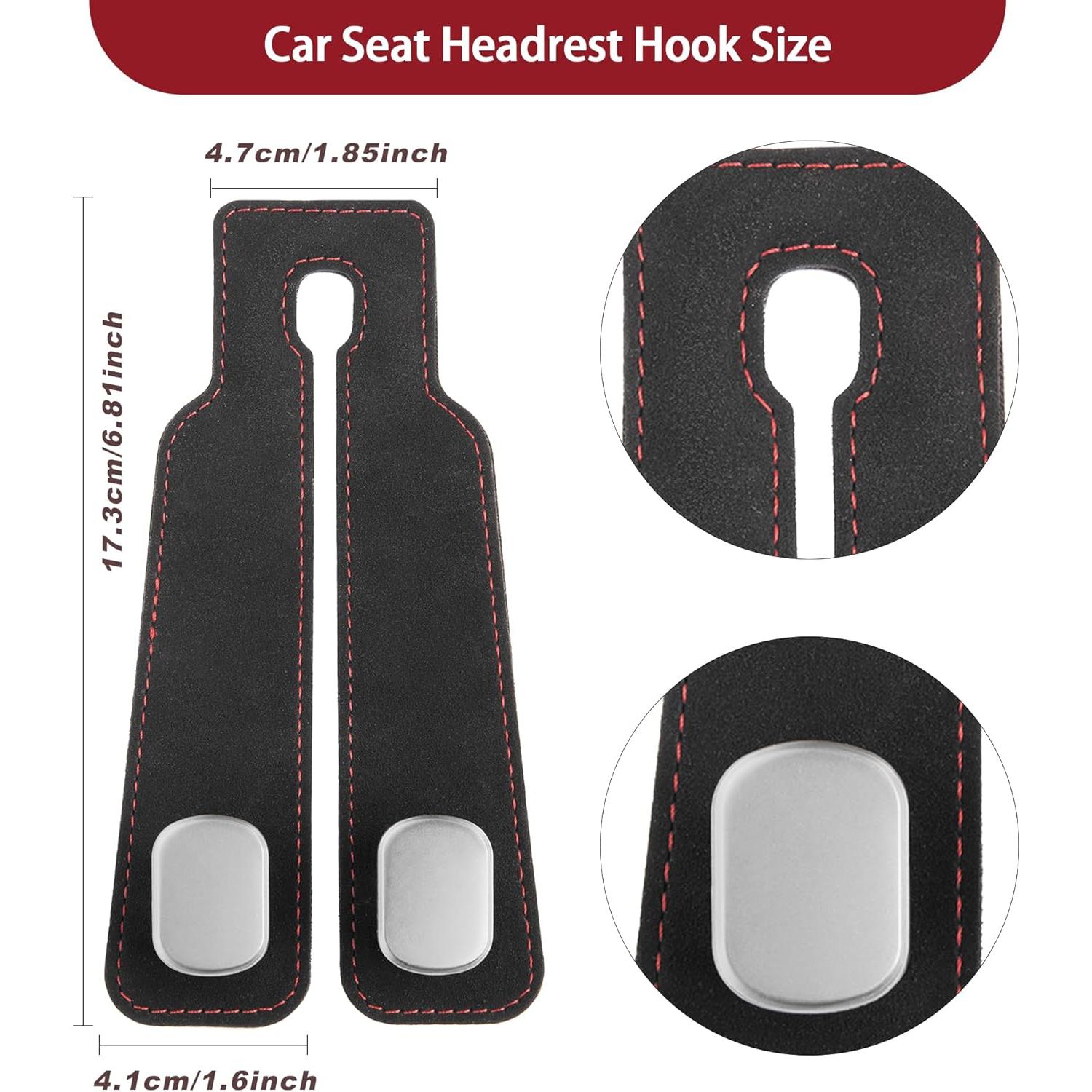 Ganchos para Asiento de Coche AXELIS 2 en 1 Negro 2PCS