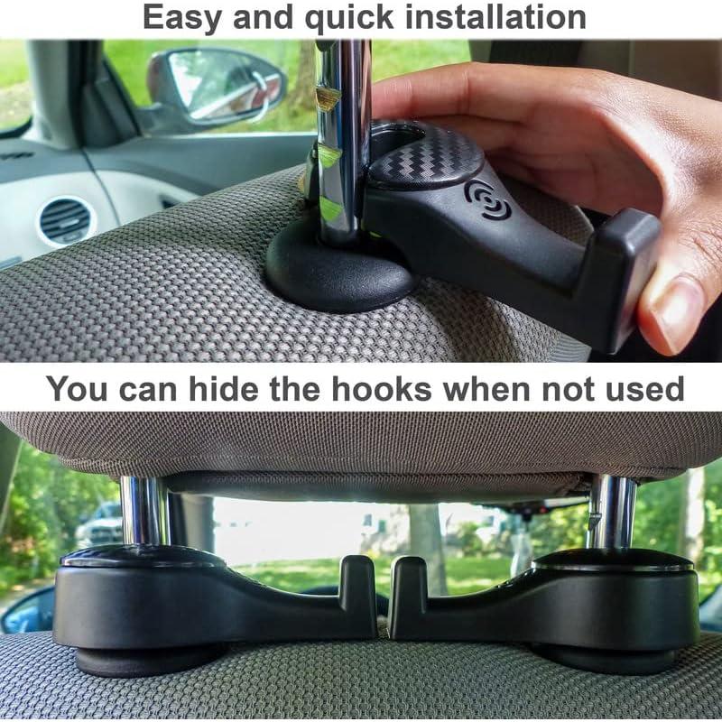 Ganchos para Reposacabezas de Auto i-SMART - 4 Piezas, 10 kg