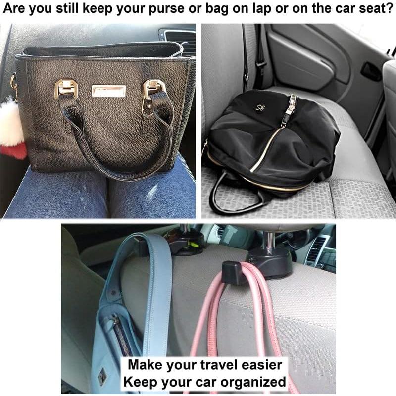 Ganchos para Reposacabezas de Auto i-SMART - 4 Piezas, 10 kg