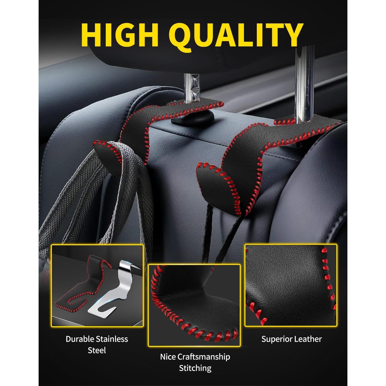 Ganchos para Reposacabezas de Coche MEALAM - 4 Piezas, 20 kg