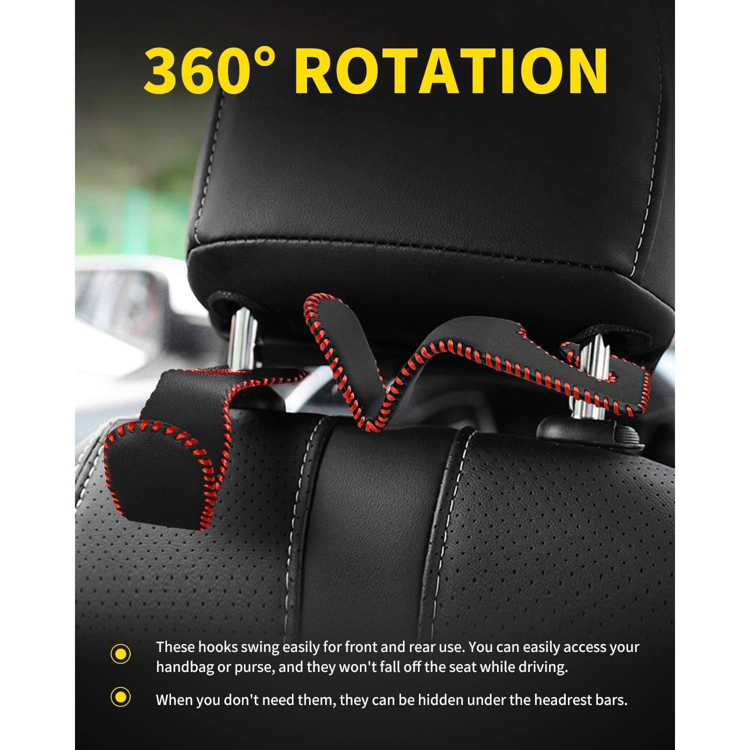 Ganchos para Reposacabezas de Coche MEALAM - 4 Piezas, 20 kg