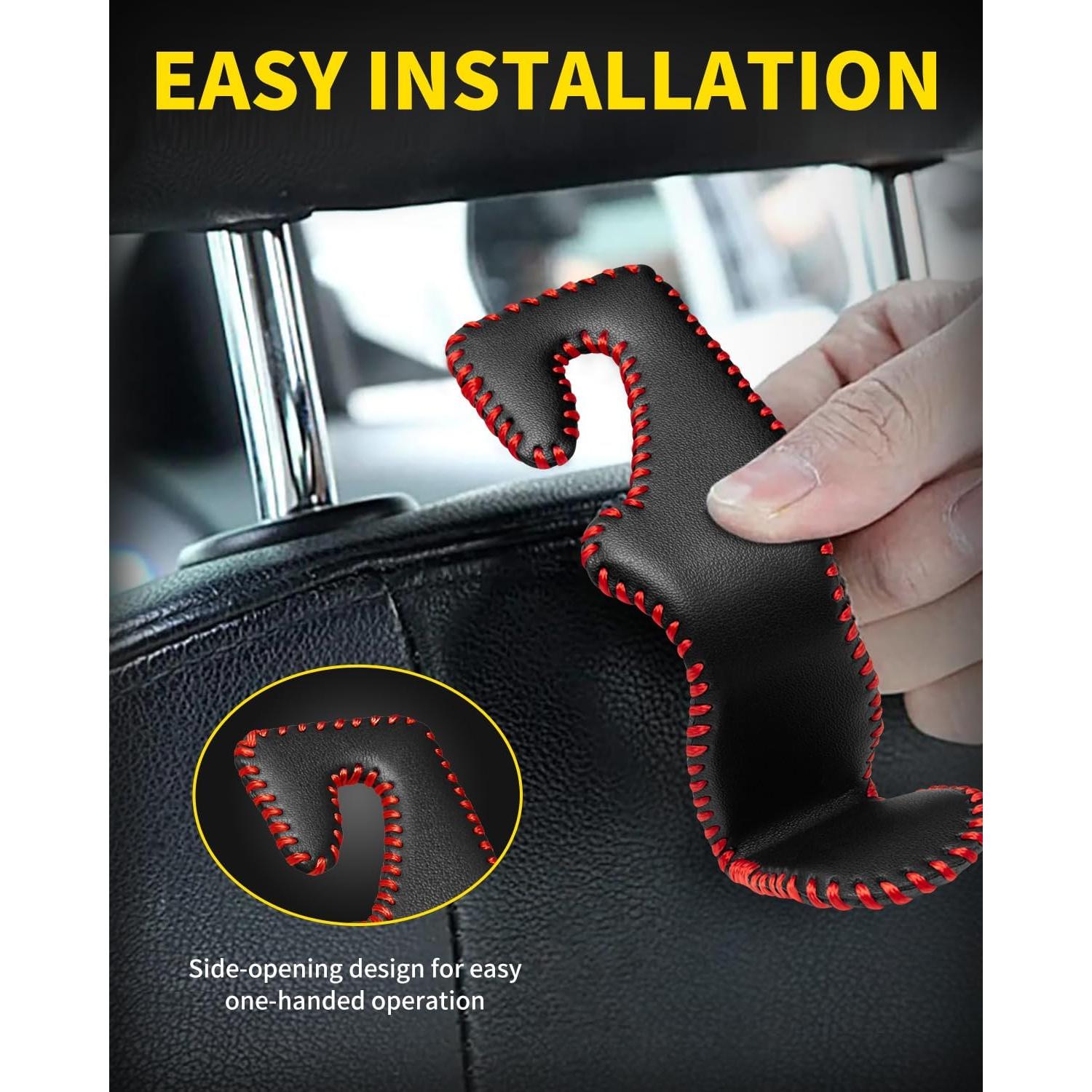 Ganchos para Reposacabezas de Coche MEALAM - 4 Piezas, 20 kg