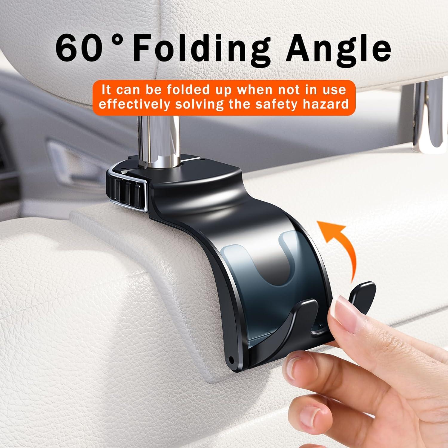 Gancho Oculto Plegable OATSBASF para Reposacabezas de Coche