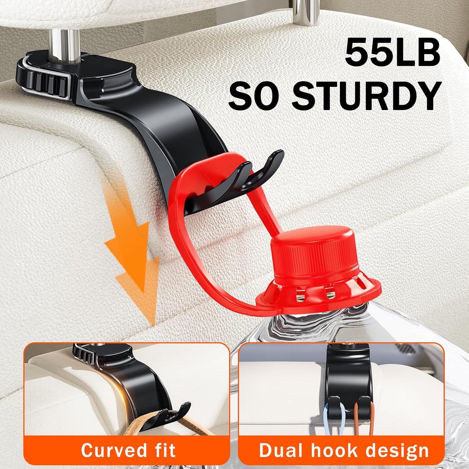 Gancho Oculto Plegable OATSBASF para Reposacabezas de Coche