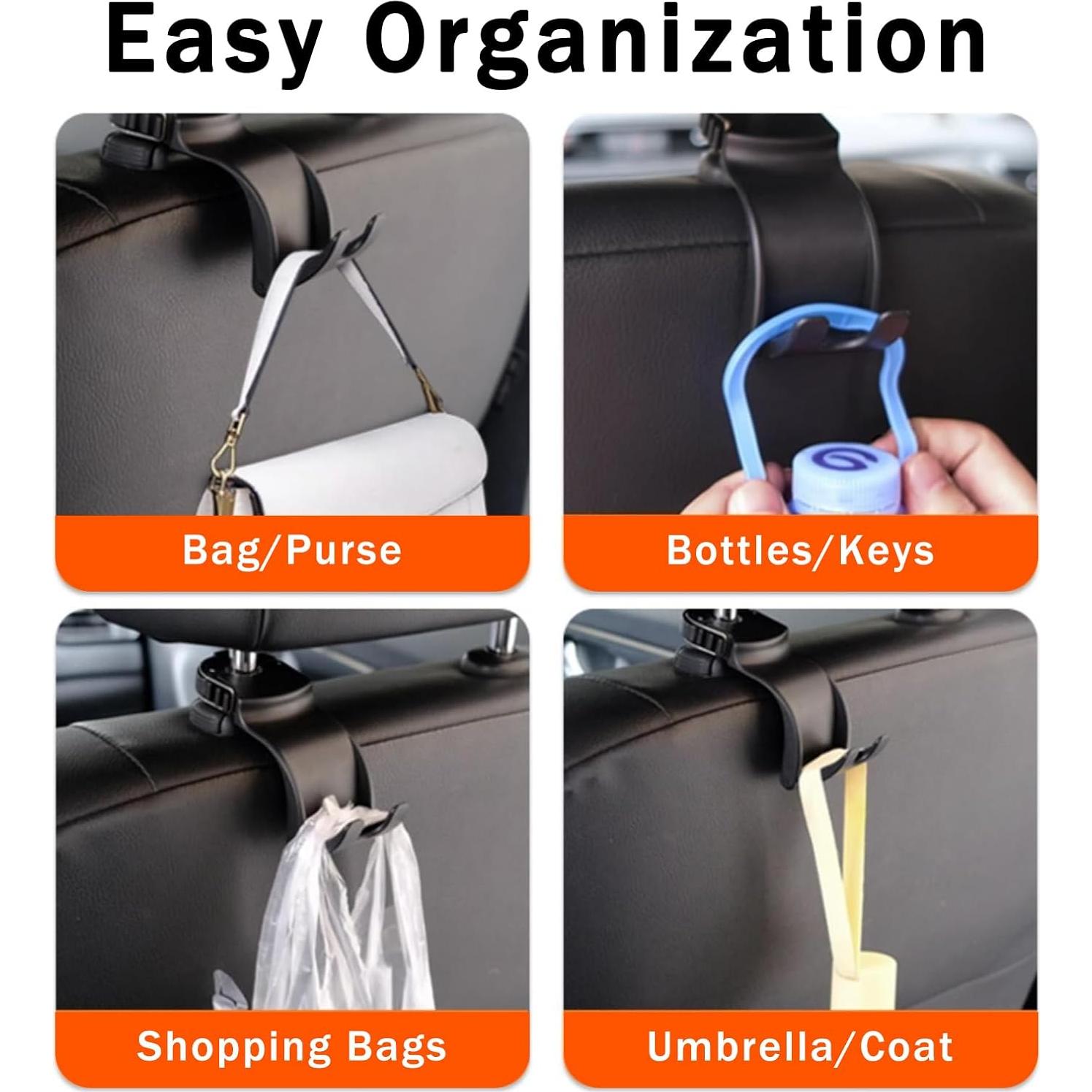 Gancho Oculto Plegable OATSBASF para Reposacabezas de Coche