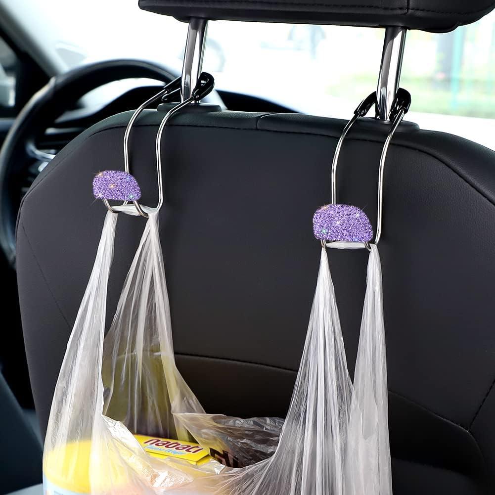 Soporte de bolso SAVORI para coche, ganchos metálicos 2PCS