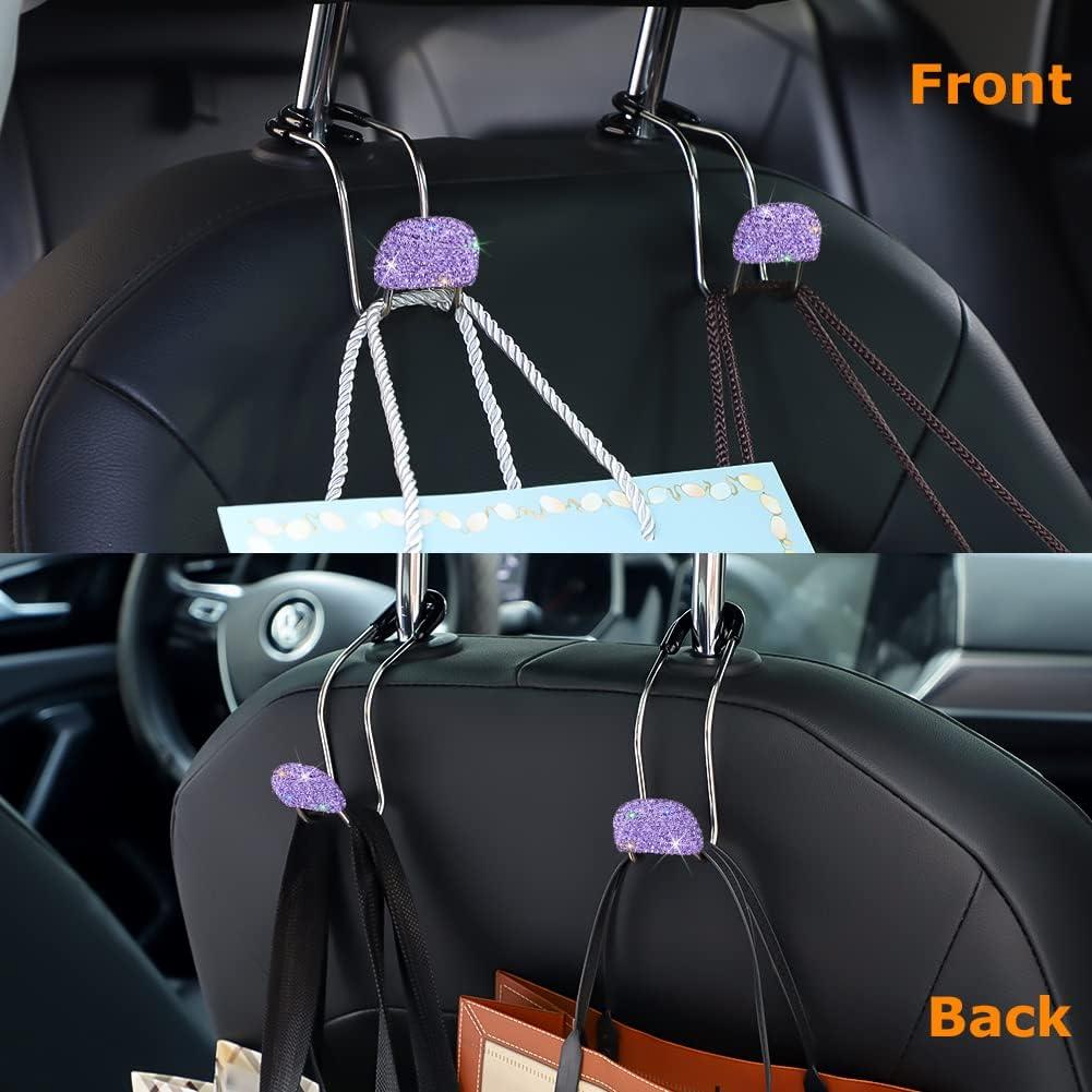 Soporte de bolso SAVORI para coche, ganchos metálicos 2PCS