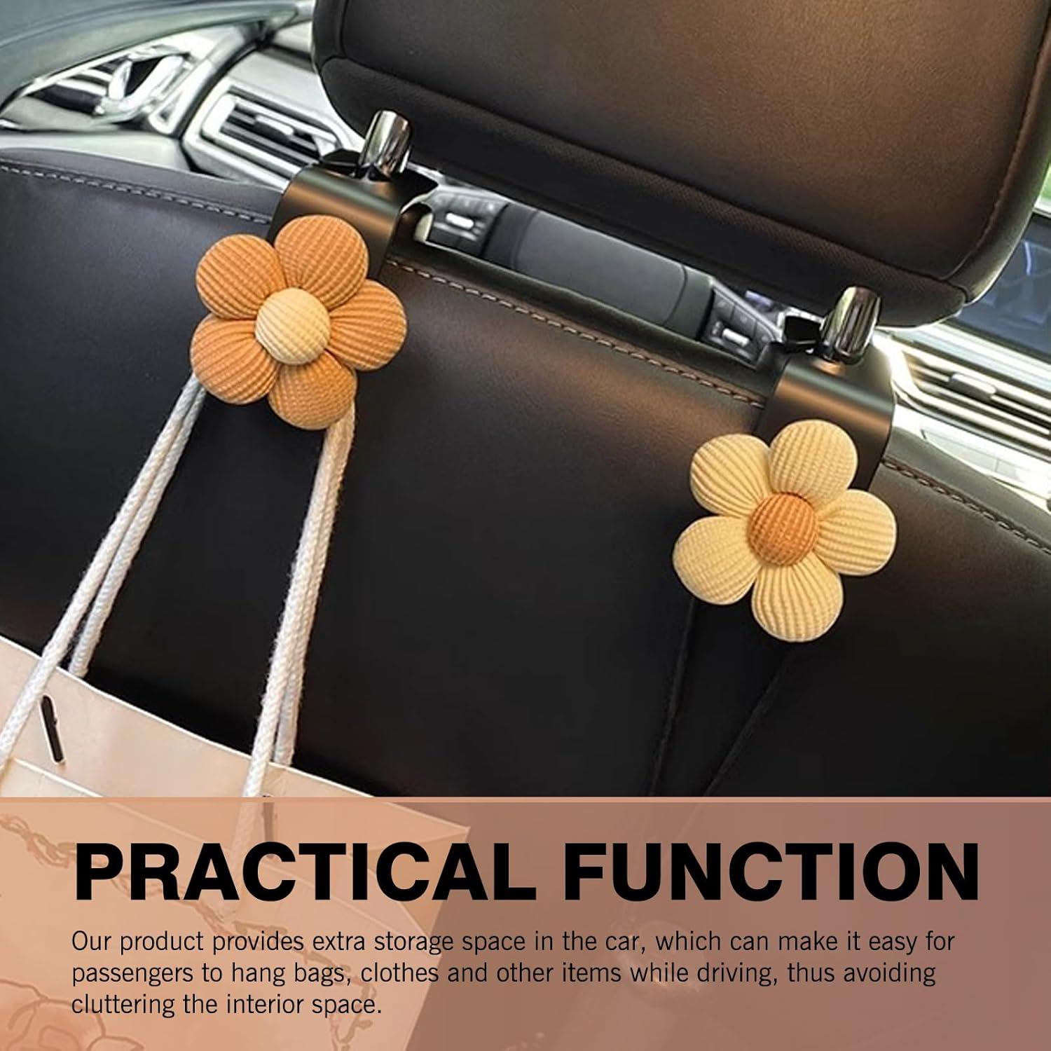 Ganchos para Reposacabezas de Coche Downhill 2 PCS Beige