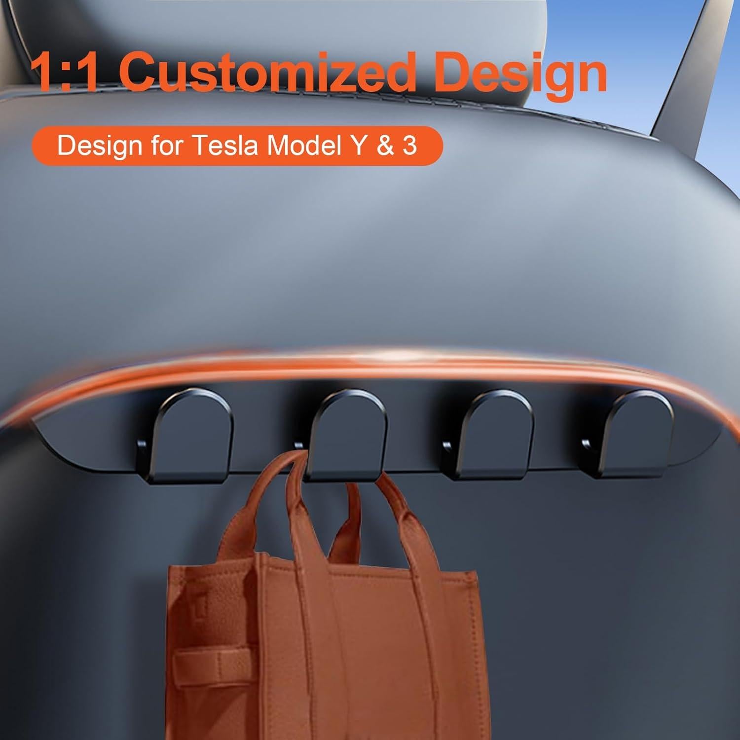 Ganchos de Asiento para Tesla Model 3 y Y COSLAKE 2PCS