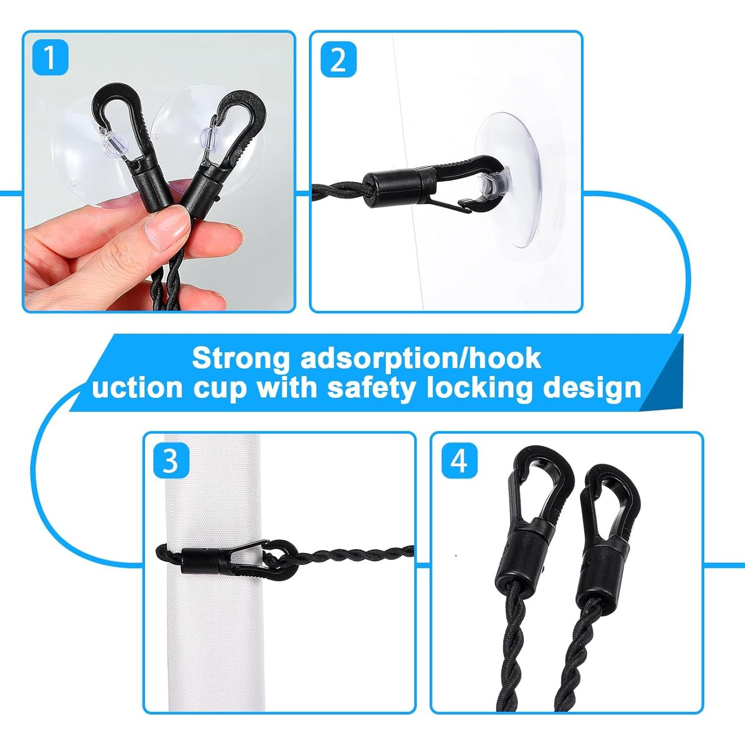 Línea de Ropa de Viaje Bremorou 1.5m y 3m Portátil con Ganchos