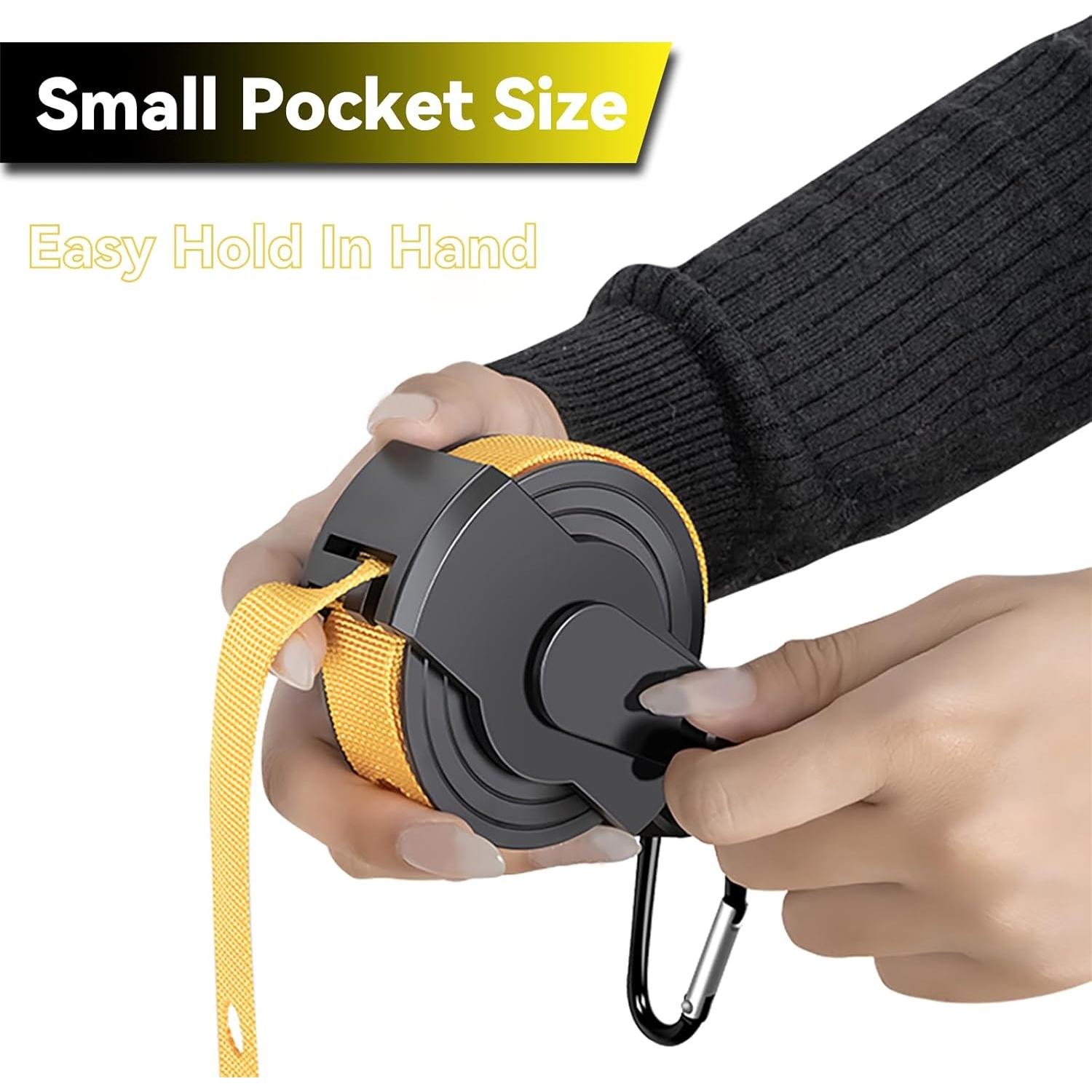 Cuerda de Ropa Portátil NARATI 3.66 m con 2 Perchas y 2 Bolsas